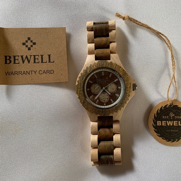 NIB! Bewell Wooden Eco Watch! - Picture 4 of 11